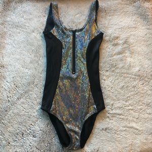 Black Milk Shattered Crystal Zipsuit